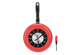 Relógio de parede decorativo Baok em alumínio, ideal para cozinha, sala de jantar e bares.