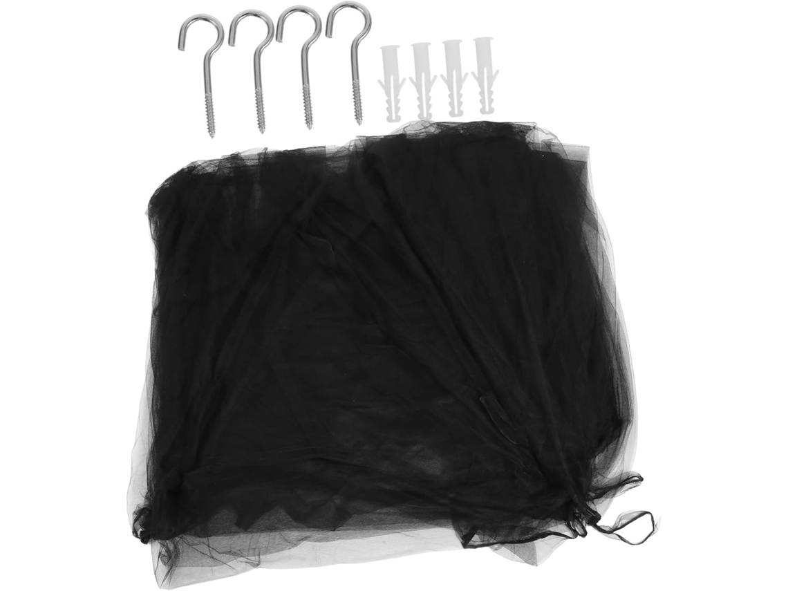 Cortina De Cama Quadrada Grande Com Mosquiteiro Para Decoração E Proteção Do Quarto