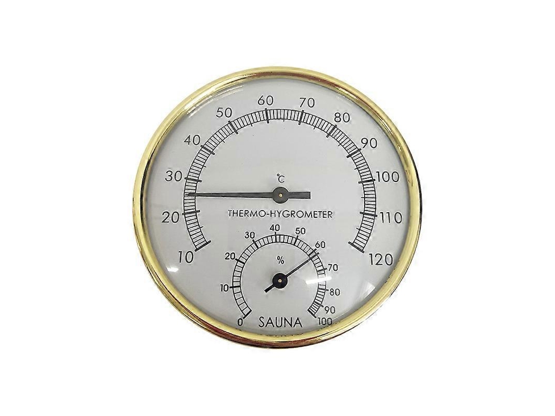 Termômetro Higrômetro de Sauna de Alta Qualidade Resistente a Altas Temperaturas para Banhos de Vapor, Hotéis, Escritórios e Mais S/MARCA