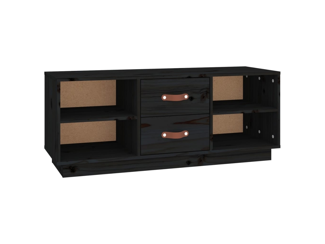 Tv Cabinet, Tv Cabinets Vidaxl Preto Madeira De Pinho (n/a)