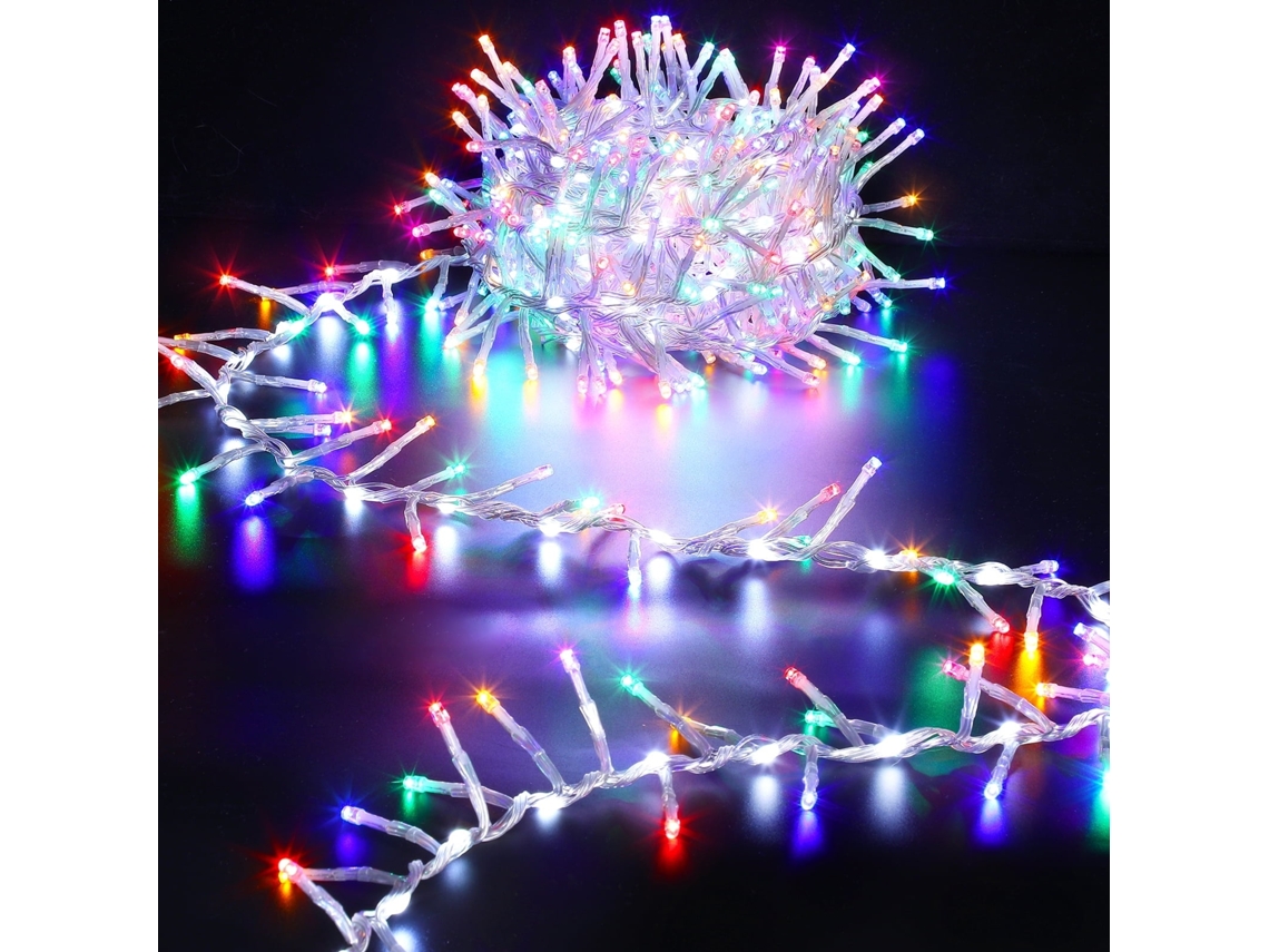 Grinalda Led Decorativa De Natal Com 8 Modos, 100 M, 2000 Luzes Elysve