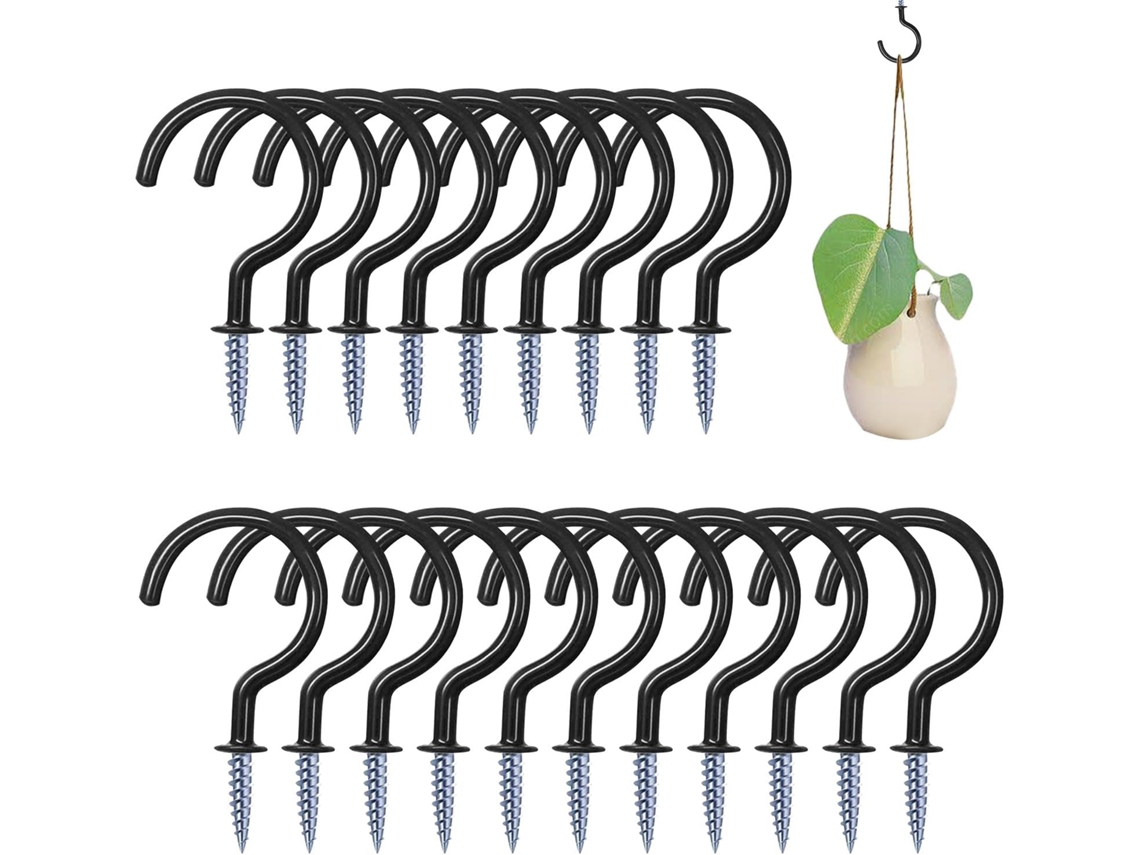 Ganchos De Teto Com Rosca, Suporte Resistente Para Organização E Fixação Objetos.