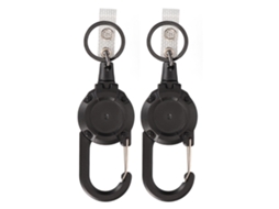 2pcs Llavero Retrátil Anti Perda para Crachá Chave