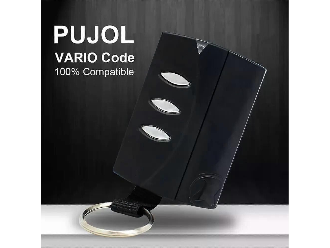 Controle Remoto para Porta de Garagem Pujol Vario Command 433.92mhz com Código Rolante e Chaveiro TAISHENGDA