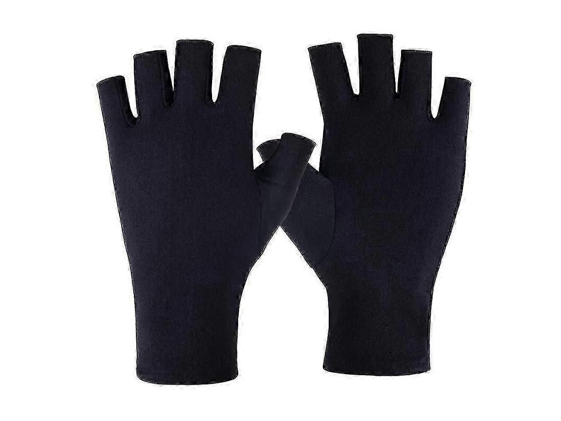 Luvas de Proteção Uv Meio Dedo para Manicure Gel Lâmpada de Unhas Luvas de Condução Esportivas NOSTALGIA88
