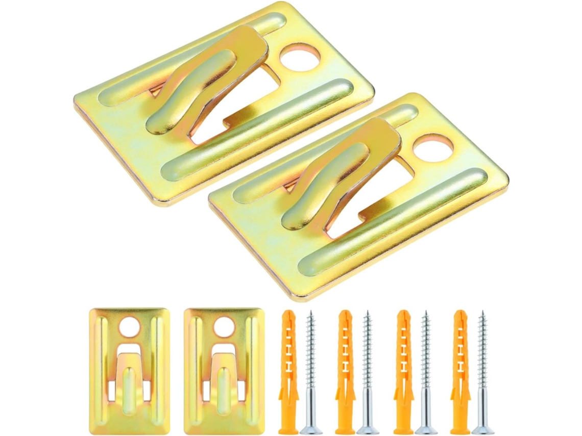 Kit De Montagem Na Parede Para Aquecedores Água Com 4 Suportes.