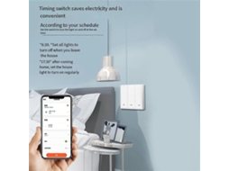 Lurelia Tuya Interruptor Inteligente Wi Fi E Rf Radio Frequency Interruptor Inteligente Simple Zero Fire Wire Universal 3 Switch Branco