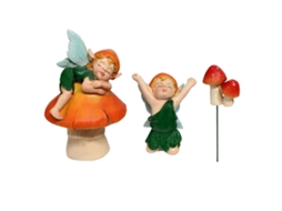 Decoração Jardim Fada LAXISCREED Cogumelo Miniatura