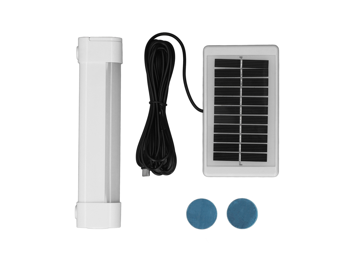Lâmpada Tubular Led Solar Usb, Recarregável, À Prova de Água, para Acampamento e Exterior | S/MARCA