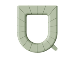 Capa De Assento Sanitário Universal Eva Impermeável Reutilizável Verde