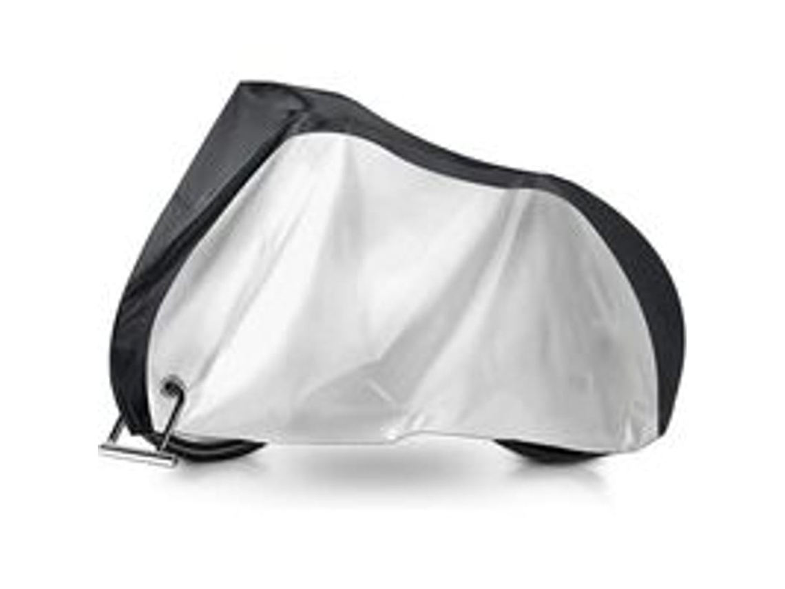 Capa Para Bicicleta Impermeável Anti-chuva Uv Protetora Para Bicicleta De Estrada 200x70x110cm Prata E Preta