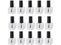 Ciieeo Pacote Com 20 Frascos Vazios De 8ml Para Gel De Unha Com Pincel, Em Vidro E Plástico, Recarregáveis