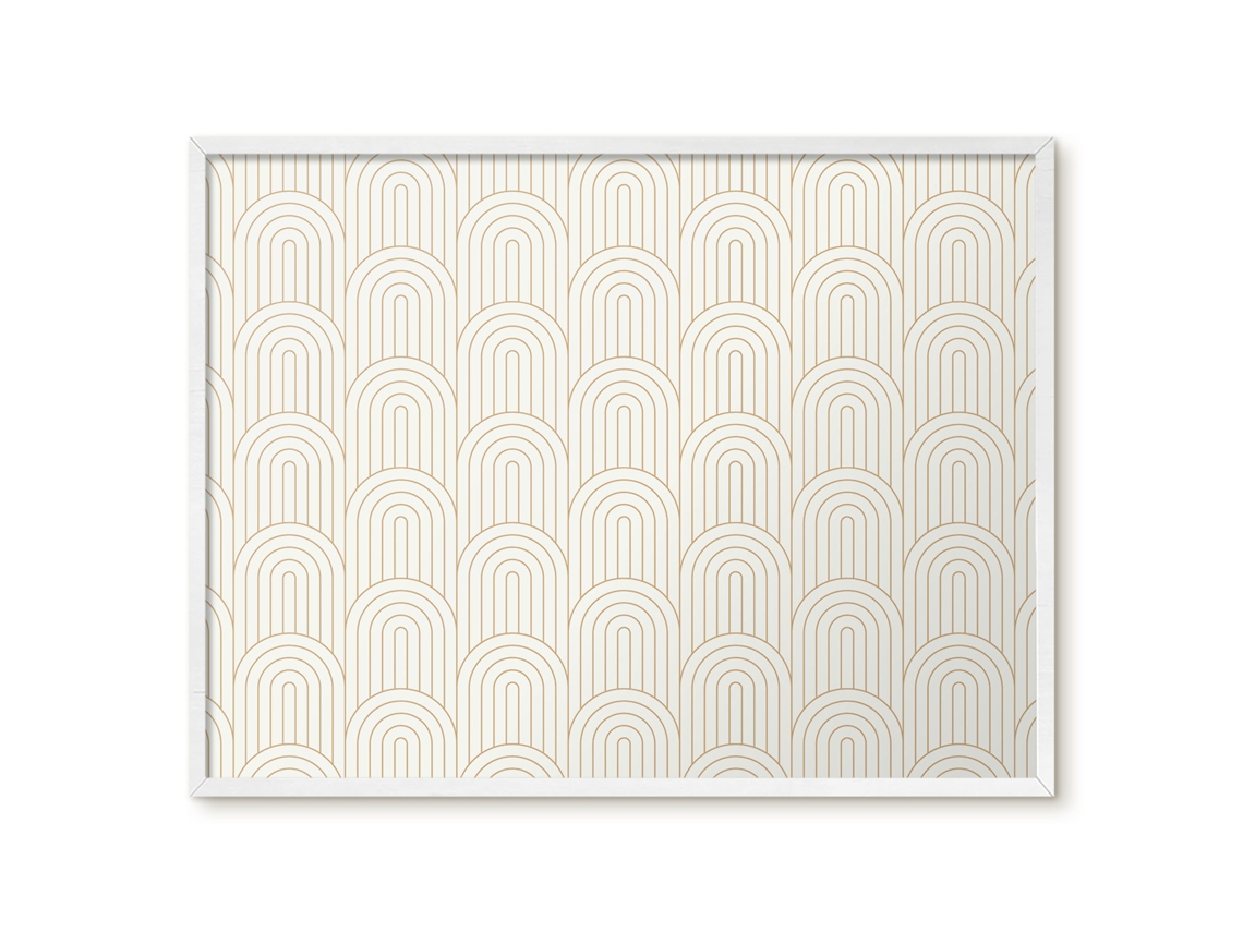 Magnetic Glass Board Wood Structure For The Hall Espelharte (80x60 Cm)