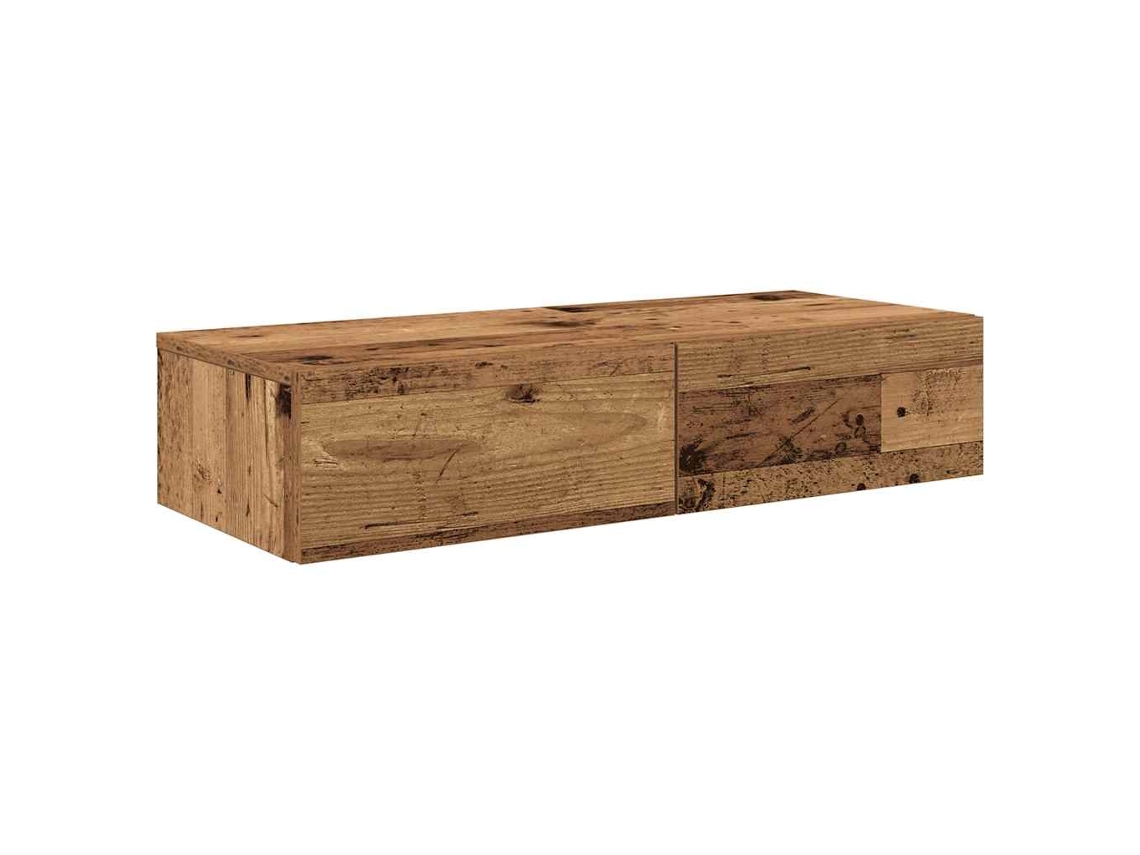 Prateleira Parede C/ Gavetas Derivados de Madeira MAISON EXCLUSIVE (80x33x17 cm)
