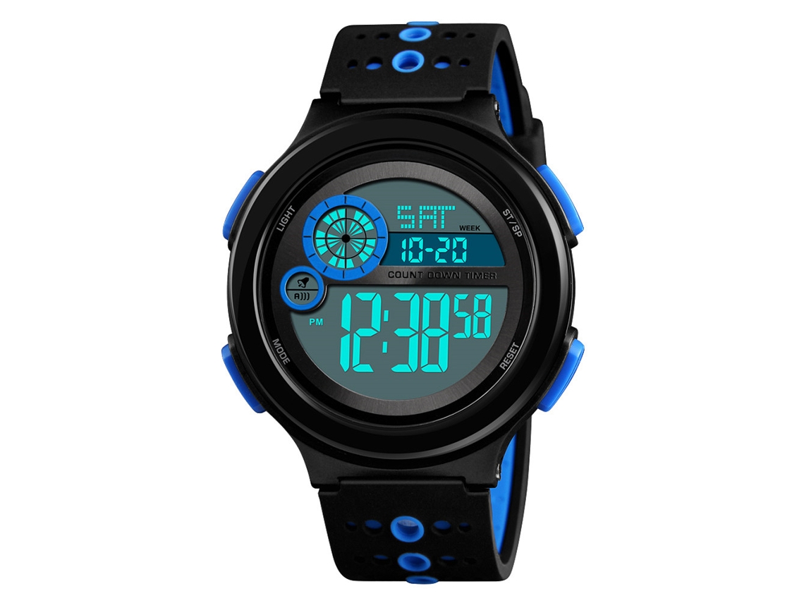 Reloj Hombre Moda Resistente Impermeable 30m Luminoso Reloj Electrónico De Pulsera Azul