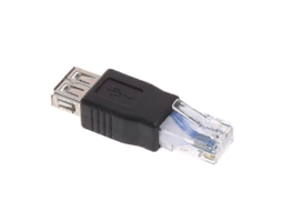 Adaptador Usb Para Ethernet Rj45 - Conector Fêmea Macho-aquaforge