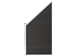 Vidaxl Painel De Vedação 95x(105-180) Cm Wpc Cinzento