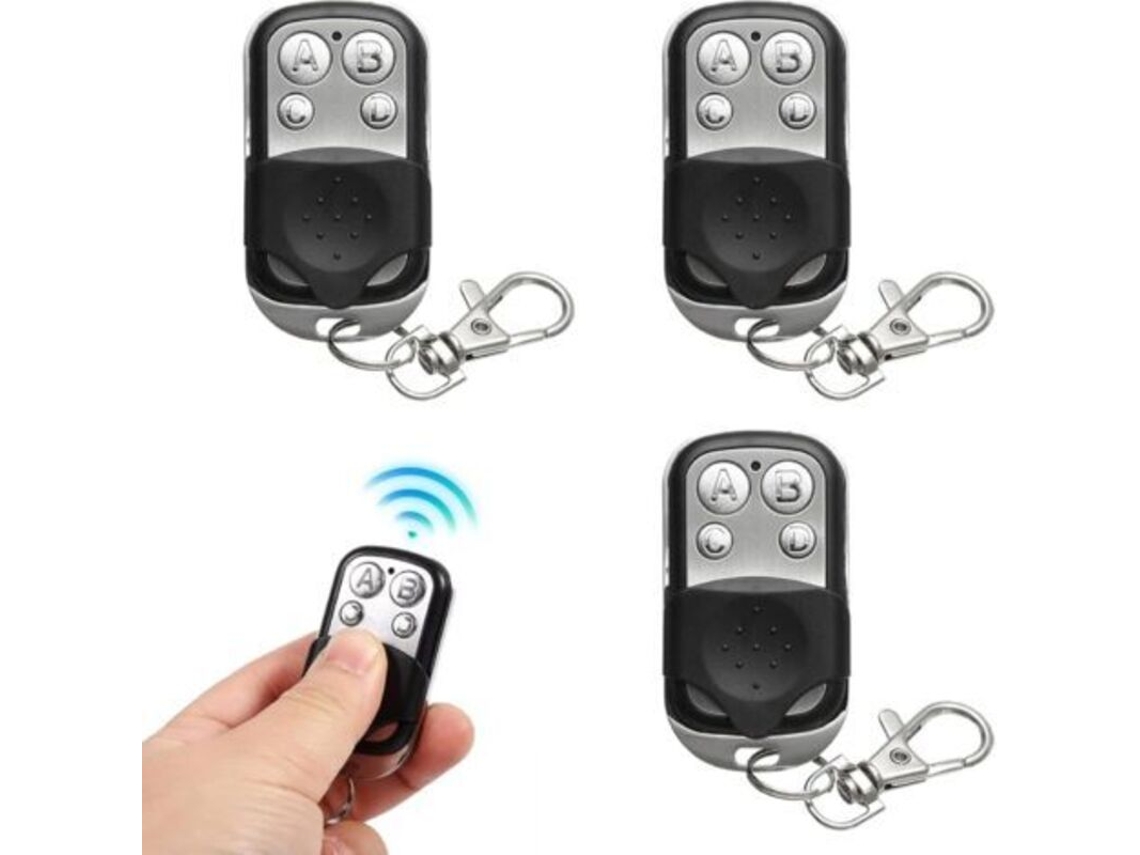Conjunto De 3 Controles Remotos Universais Para Portão, Controles Remotos Universais Sem Fio Com Sinal Sonoro Automático, 433 Mhz