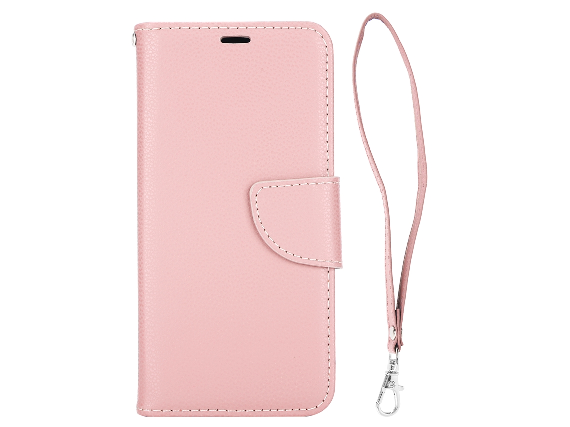 Capa de Couro Flip LAXISCREED para Iphone 12 Pro Ouro Rosa
