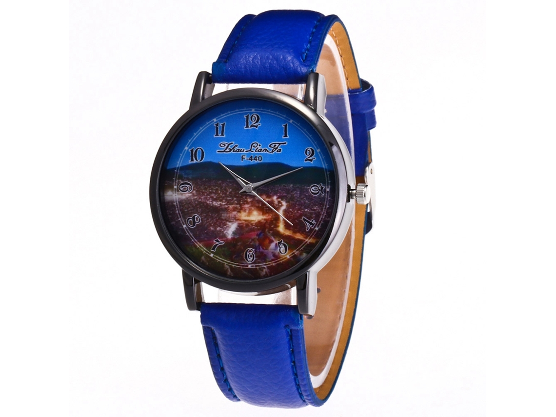 Reloj De Cuarzo Elegante Y Moderno Unisex Para Uso Casual Regalo (azul Real)
