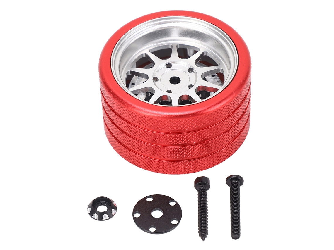 Volante De Controle Rc De Alumínio Para Flysky Nb4 Acessório De Substituição Prata Leve Antiderrapante