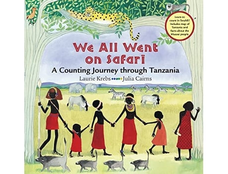 Livro We All Went on Safari A Counting Journey through Tanzania de Laurie Krebs (Inglês)