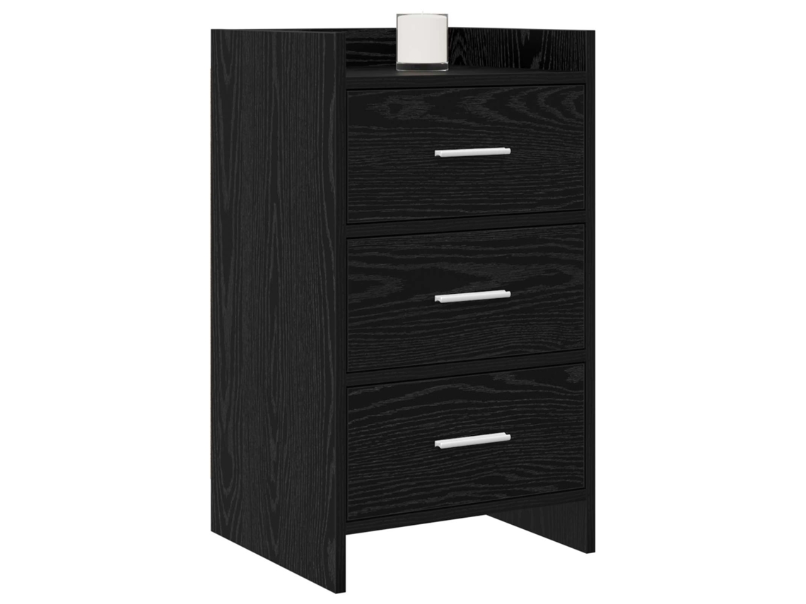Maison Exclusive - Mesas De Cabeceira Carvalho Preto 40 X 36 X 70 Cm