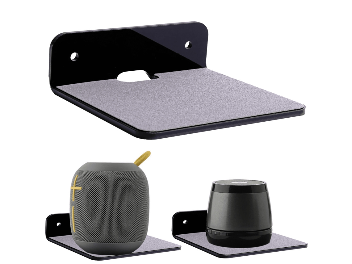 Prateleira de Parede Pequena para Exibir Caixas de Som Bluetooth, Celulares e Brinquedos. AQUAFORGE