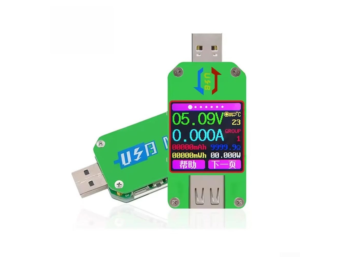 Testador Usb Um24 Com Tela Lcd Colorida De 3 Polegadas,