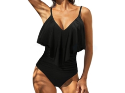 Enterizo Monokini Fasst de Mulher com Volantes e Relleno, Traje de Praia