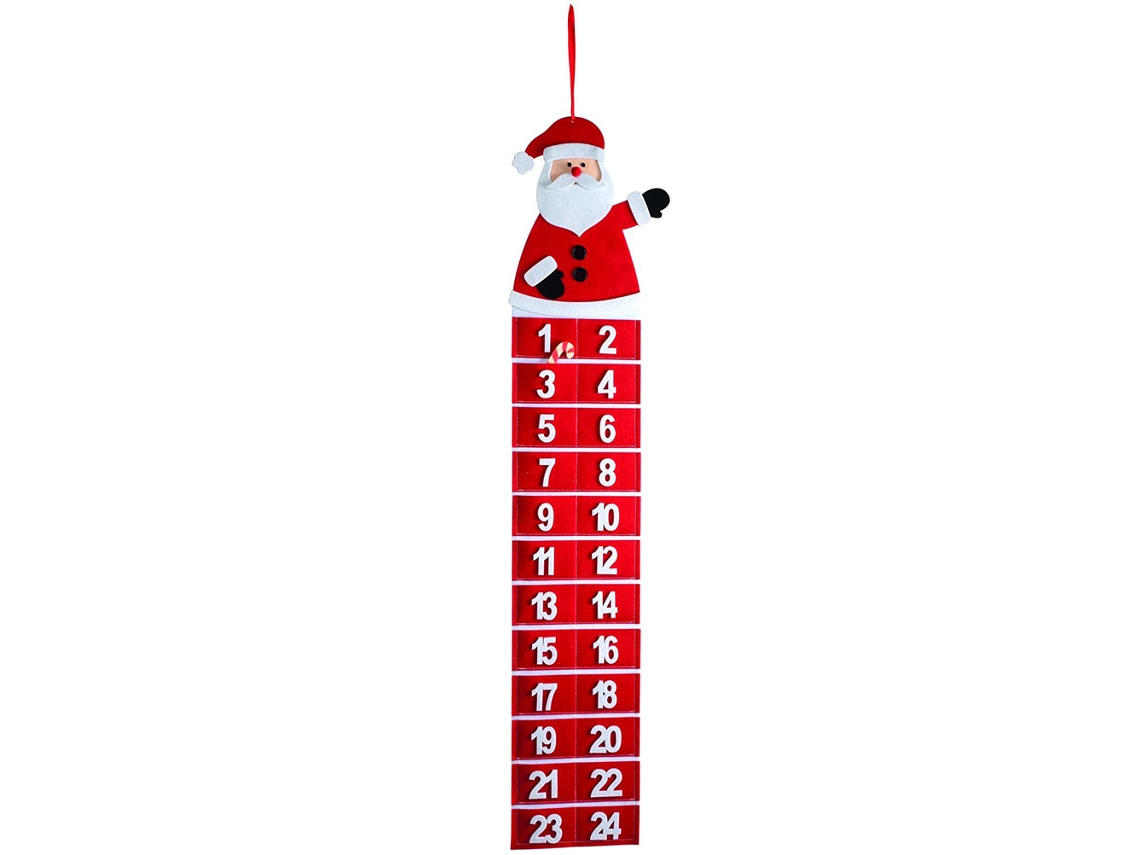 Calendário de Contagem Decrescente de Natal em Tecido LAXISCREED