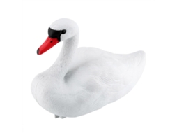 Decoração Jardim Cisne Branco Simulado Adornamento Fofo
