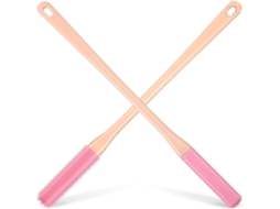 Lurelia Conjunto De 2 Escovas De Silicone Para Duche, Silicone Macio E Cabo Longo