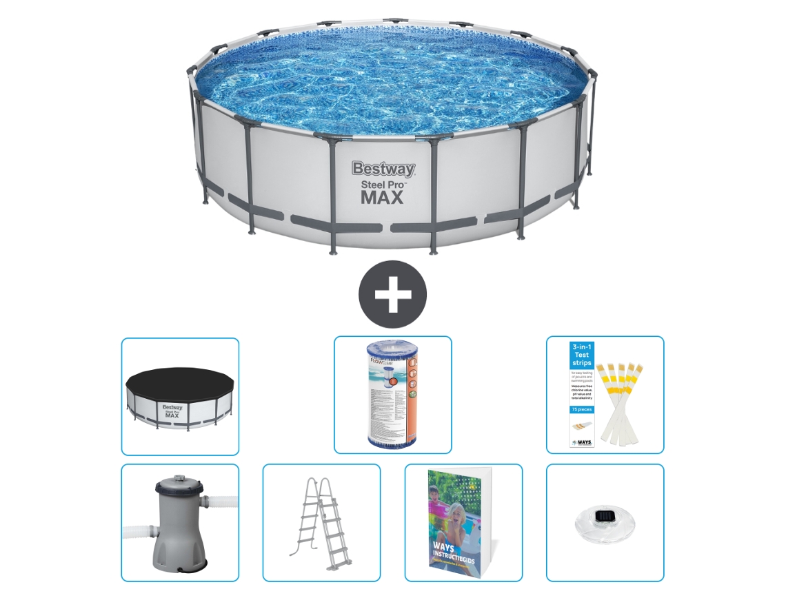 Bestway Piscina Bestway Steel Pro Max Redonda - 488x122 Cm - 8-peças S622