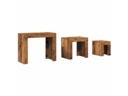Nesting Coffee Table, Nesting Coffee Tables Vidaxl Marrom Madeira Processada (n/a)