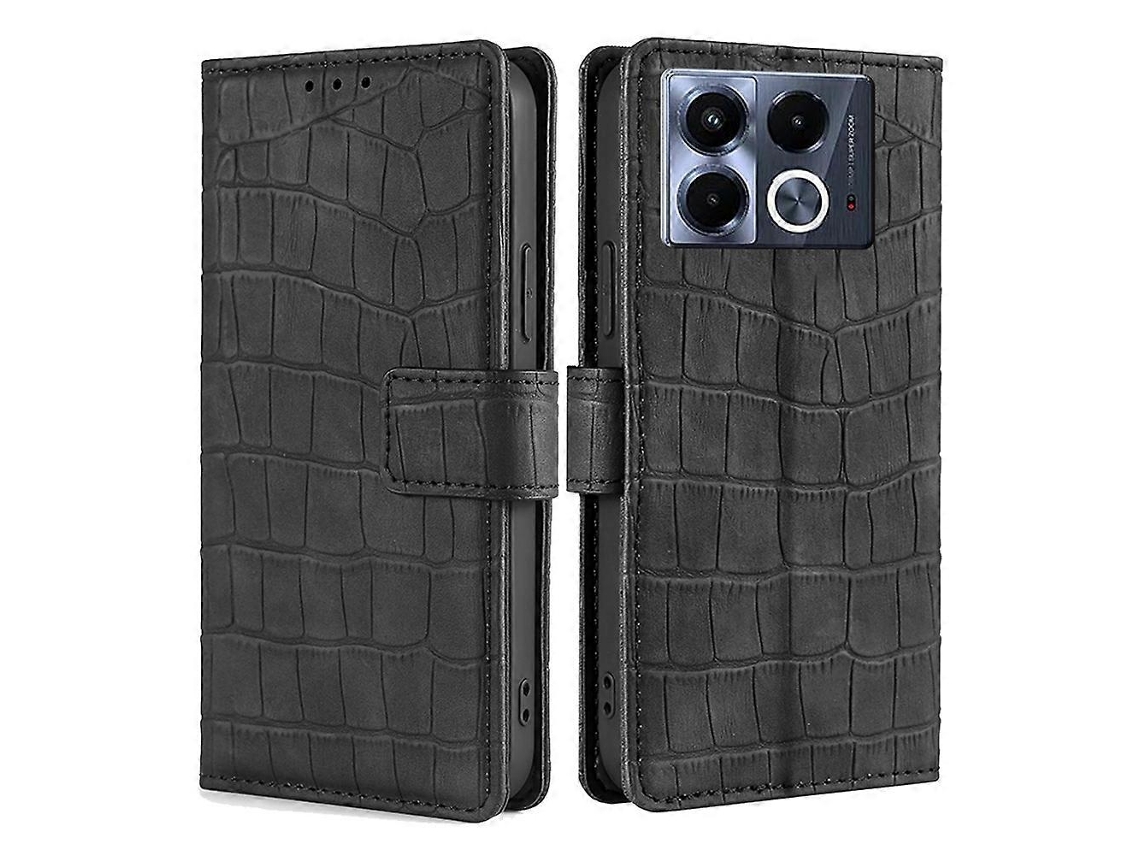 Capa De Couro Com Fecho Magnético Skin Feel Crocodile