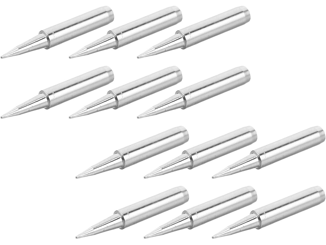 Pacote com 12 pontas de ferro para soldar Alipis (S)