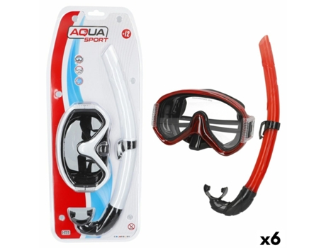 Óculos Mergulho Com Tubo Aquasport (6 Unidades)