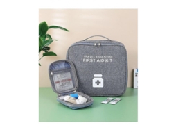 Caja De Primeros Auxilios Familiar Portátil De Tela Oxford, Almacenamiento Organizado, Resistente Al Agua, 25x22x12cm