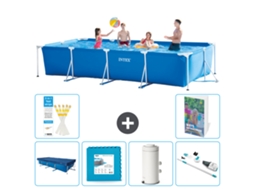 Intex Piscina Com Estrutura Retangular - 450x220x84 Cm - 7-peças S9