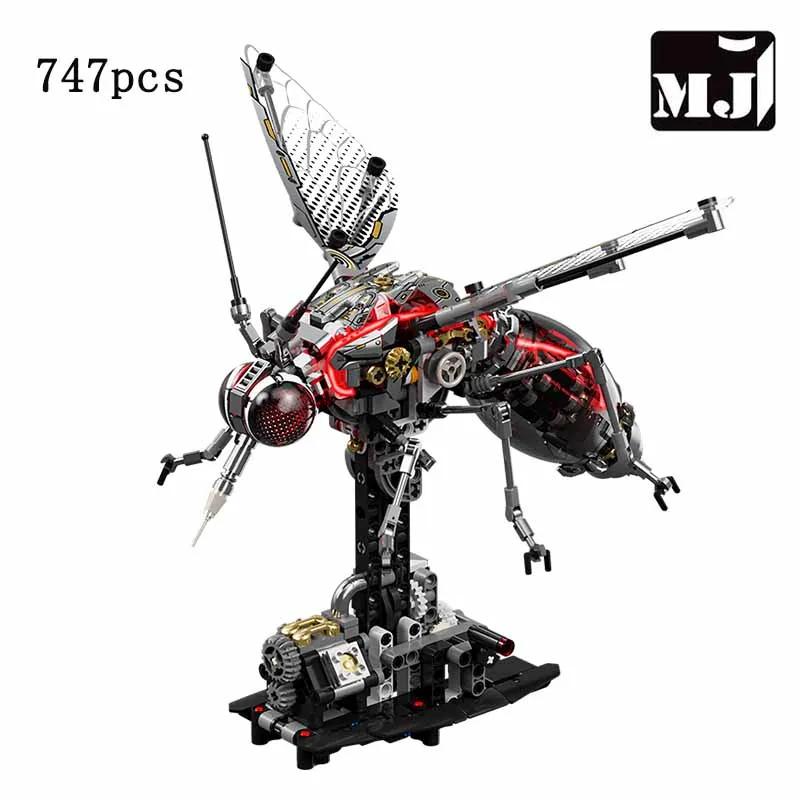 Modelo De Bloco De Construção Mecânico De Mosquito (estático) Com 747 Peças