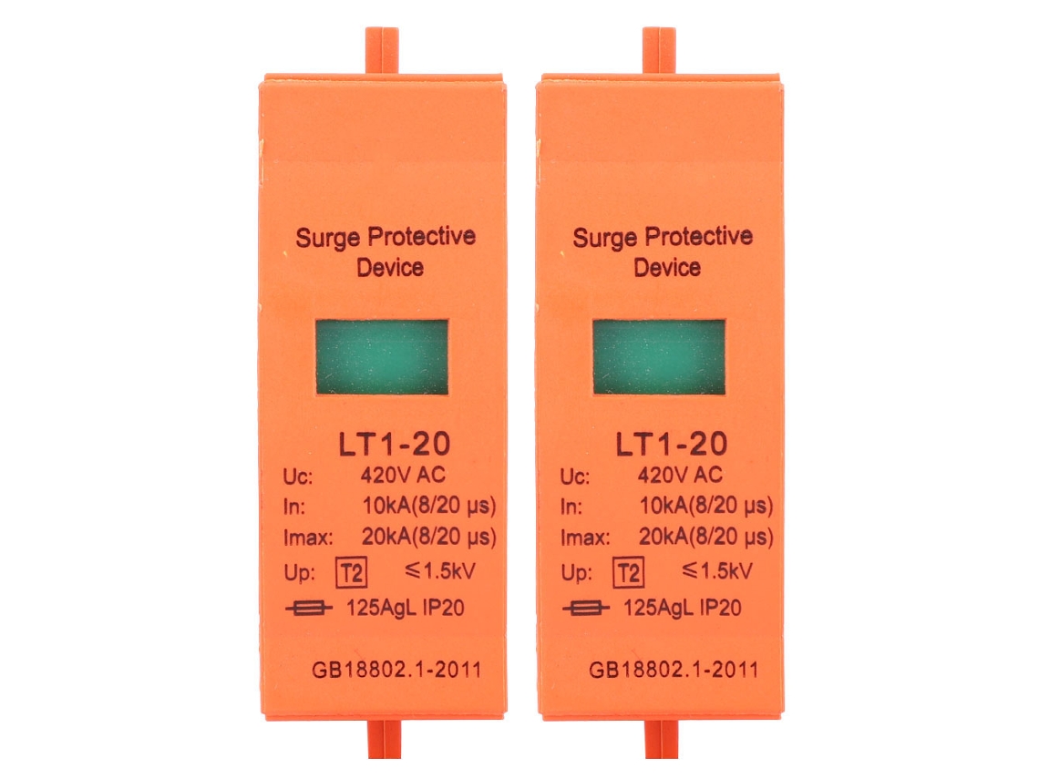 2pcs Dispositivo De Proteção Contra Surto 20ka 420v Ac - Fácil Instalação E Seguro