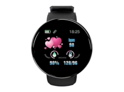 Pulseira Inteligente Esportiva com Monitor de Pressão Arterial, Frequência Cardíaca e Pedômetro D18 GOKOCO