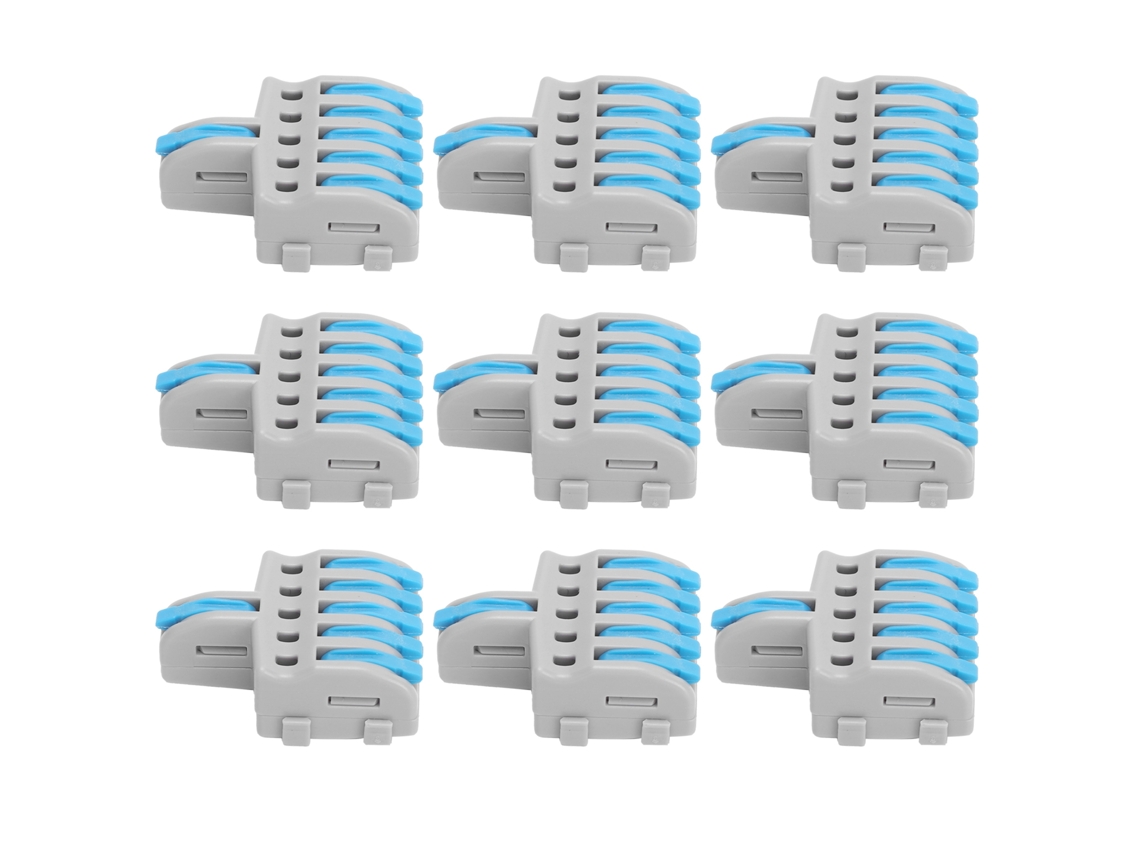 Laxiscreed Conector De Fiação Quick-connect Com 1 Entrada E 5 Saídas, Fácil De Instalar