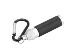 Lanterna Led Mini Portátil de Liga de Alumínio com Chaveiro Preto Luz Concentrada 2 Modos | S/MARCA