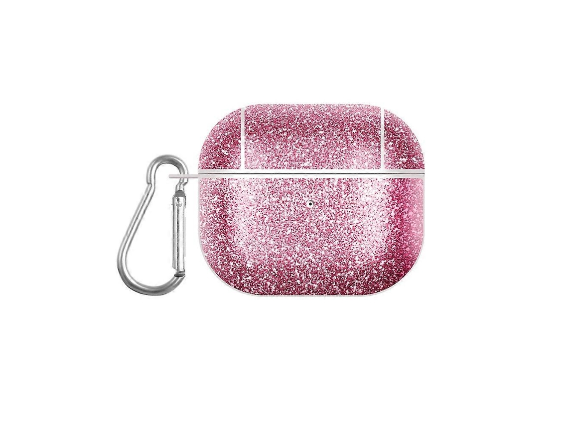 Camada para fone de ouvido Tws em policarbonato com textura Pele e Glitter. GIECY