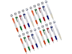 Conjunto De 20 Canetas Esferográficas Com Tema Futebol, Ideais Para