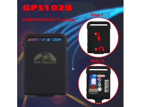 Localizador GPS Tracker GPS102B com Escuta de Som App/Web e Acessórios
