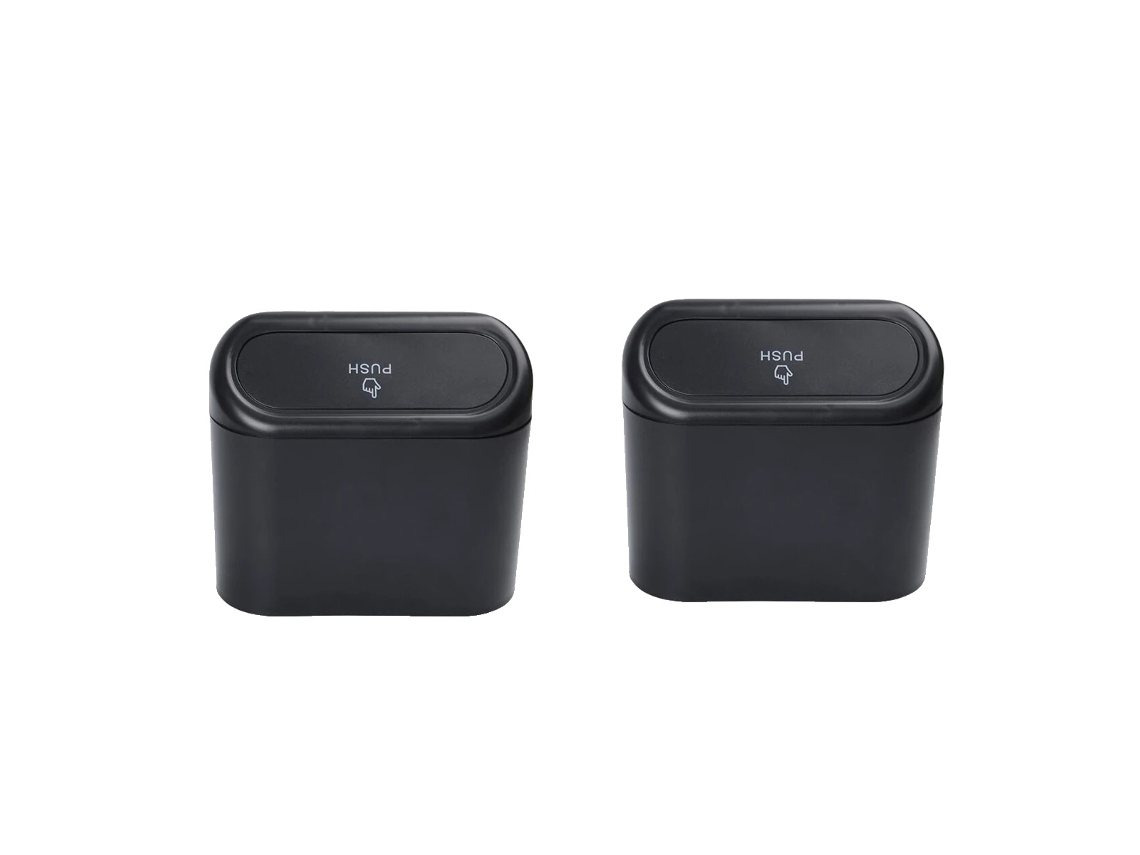 Lixeira Para Carro, Design Compacto, Fácil De Limpar, 2pcs