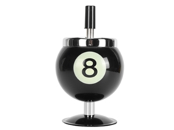 Cinzeiro de Bilhar com Tampa À Prova de Vento Automático Extinguir Ferro Decorativo para Lar Restaurante Ktv Bar Preto